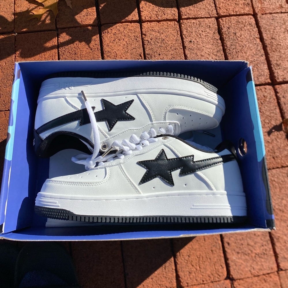 BAPE X JJJJOUND BAPESTA “WHITE/BLACK” SIZE 11 - Picture 3 of 8